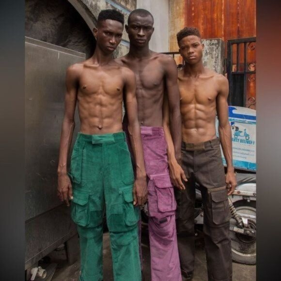 3.PARADIS PINO MULTI CORDUROY CARGO POCKET PANTS IN GREEN - Picture 2 of 7